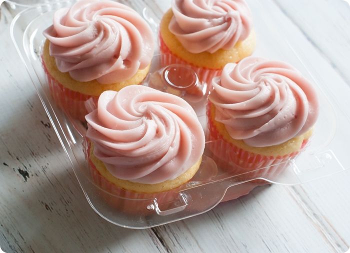 Sweet on Trader Joe's Saturdays Pink Lemonade Cupcakes Bake at 350°